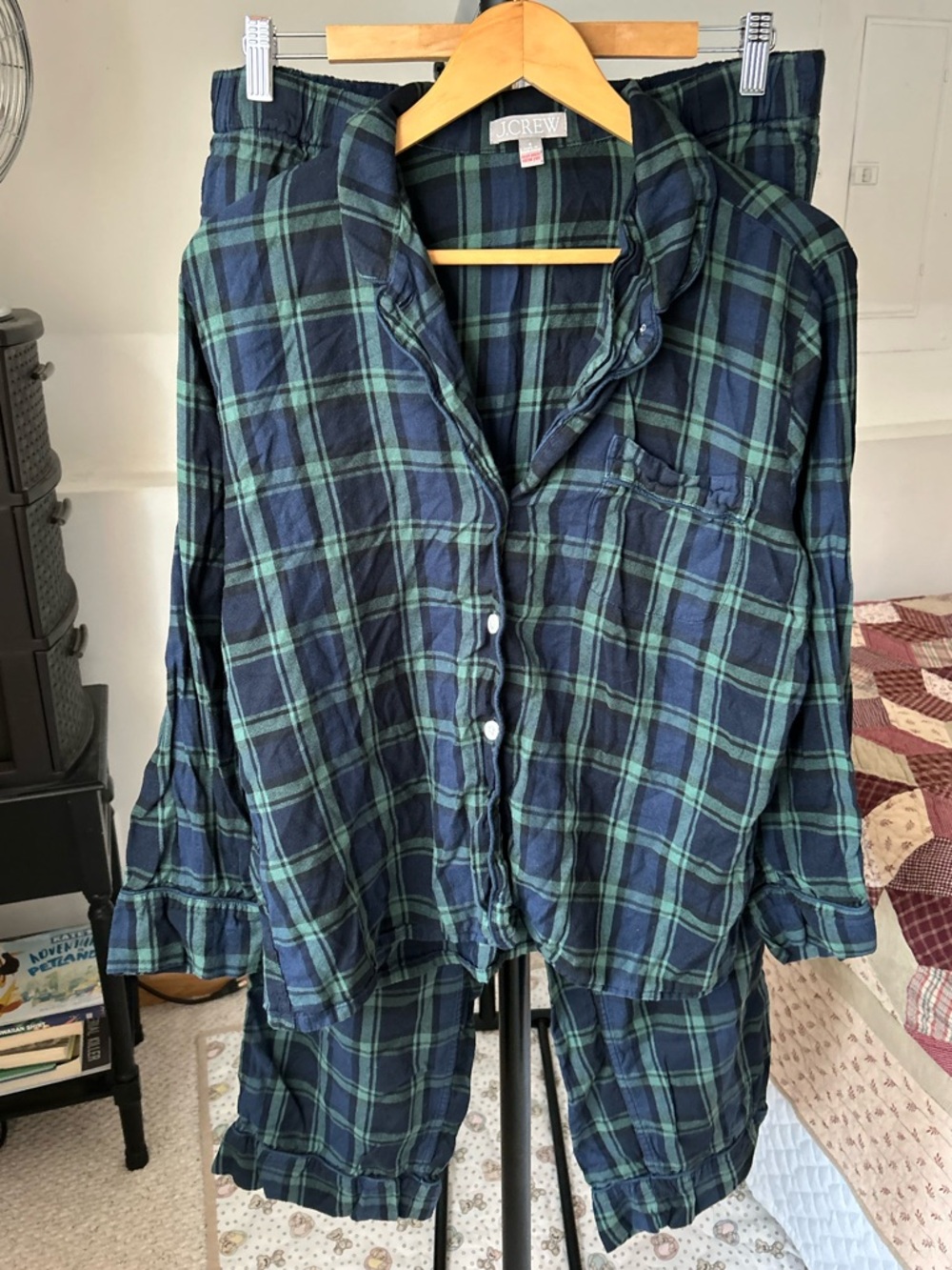 J. Crew Tartan Plaid Flannel Pajama Set